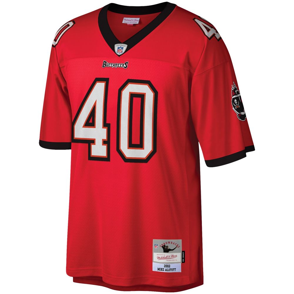 Men's Mitchell & Ness Mike Alstott Red Tampa Bay Buccaneers Legacy Replica Jersey