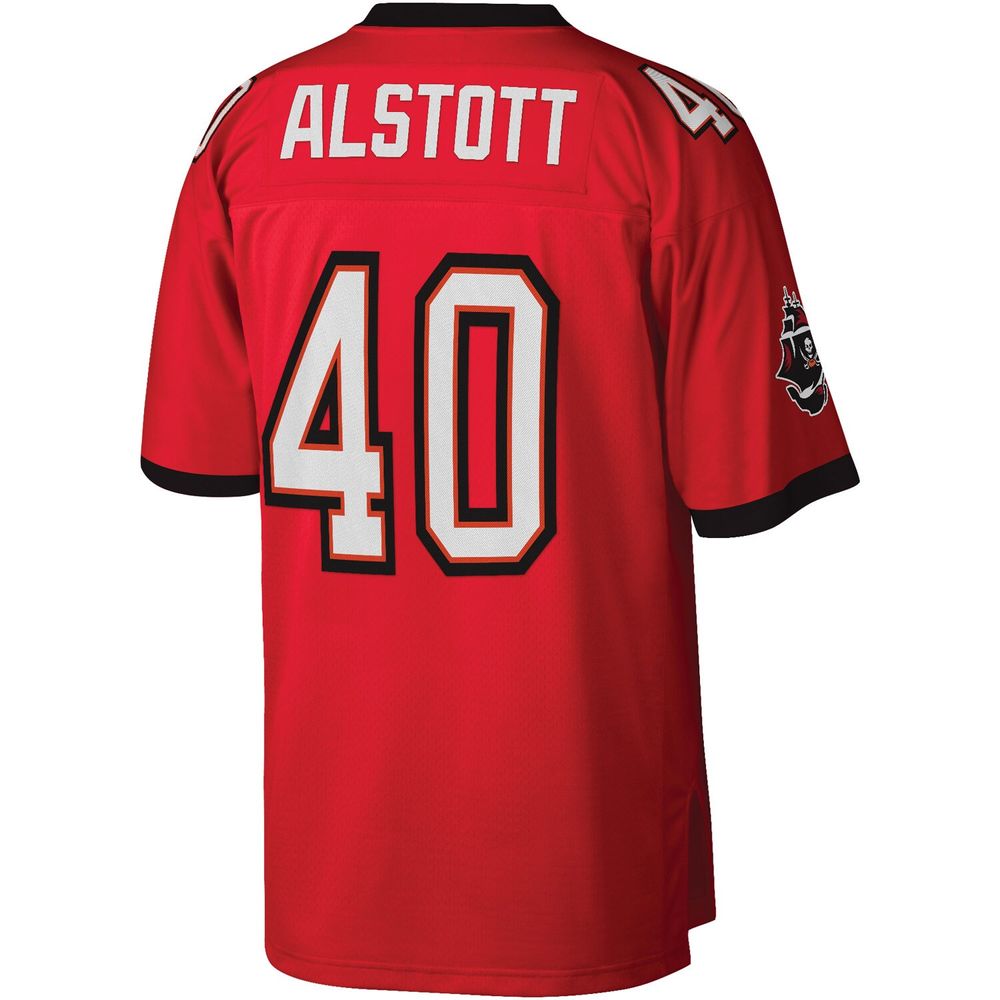 Men's Mitchell & Ness Mike Alstott Red Tampa Bay Buccaneers Legacy Replica Jersey