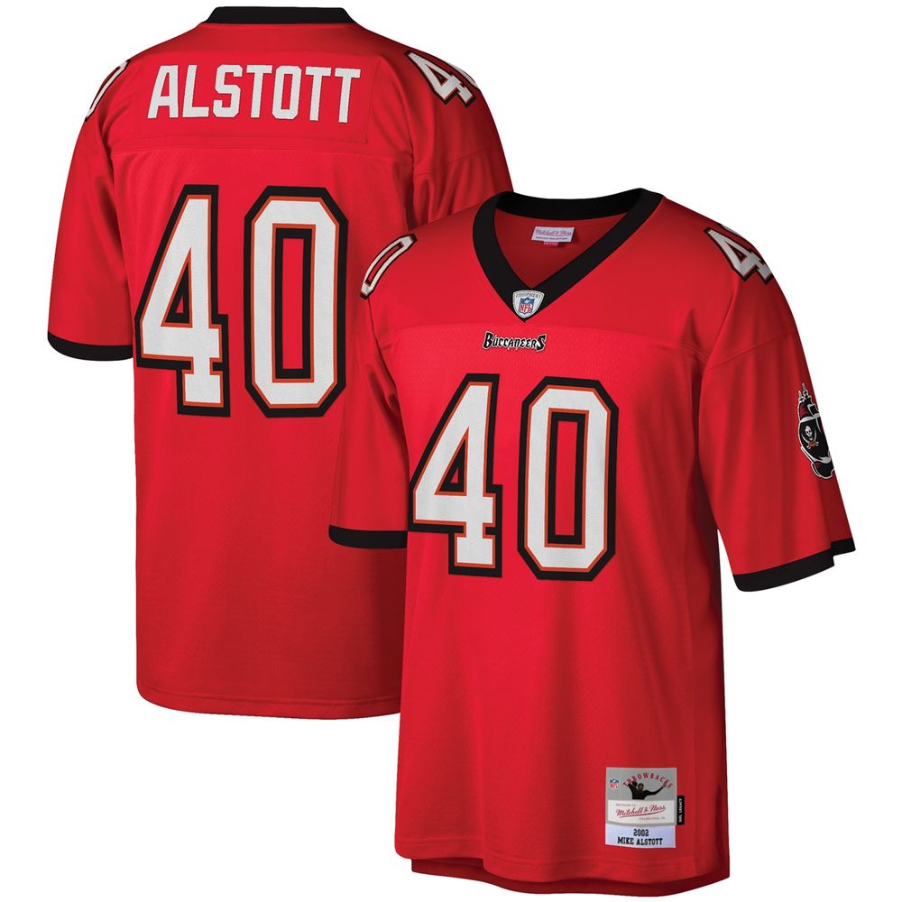 Men's Mitchell & Ness Mike Alstott Red Tampa Bay Buccaneers Legacy Replica Jersey