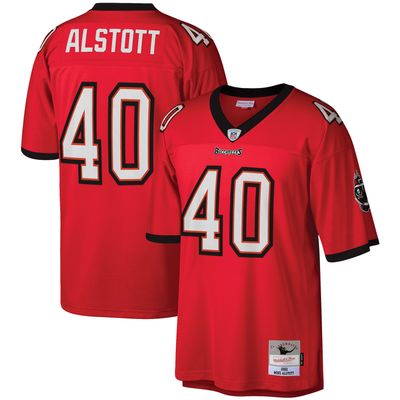 Men's Mitchell & Ness Mike Alstott Red Tampa Bay Buccaneers Legacy Replica Jersey