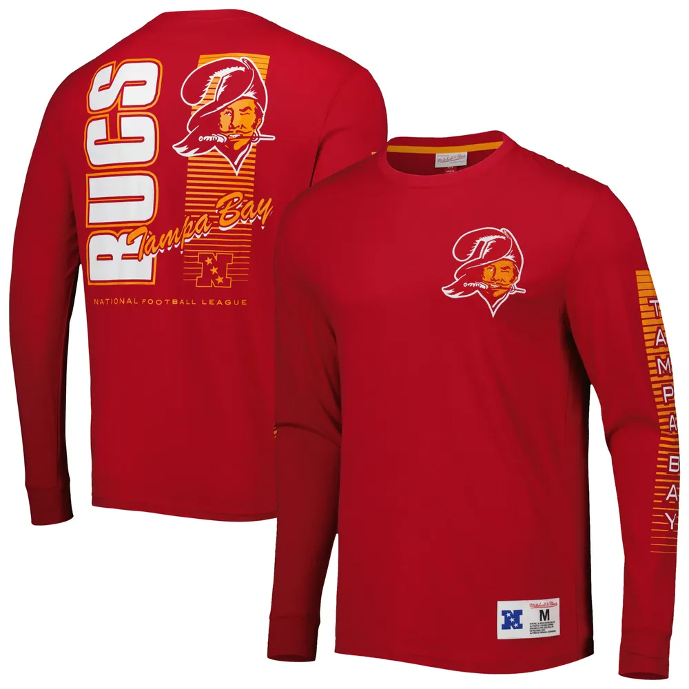 Lids Tampa Bay Buccaneers Mitchell & Ness Fashion Long Sleeve T-Shirt - Red