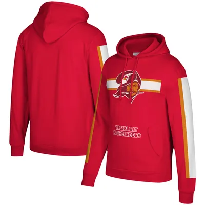 Tampa Bay Buccaneers Mitchell & Ness Head Coach Hoodie - Scarlett - Mens