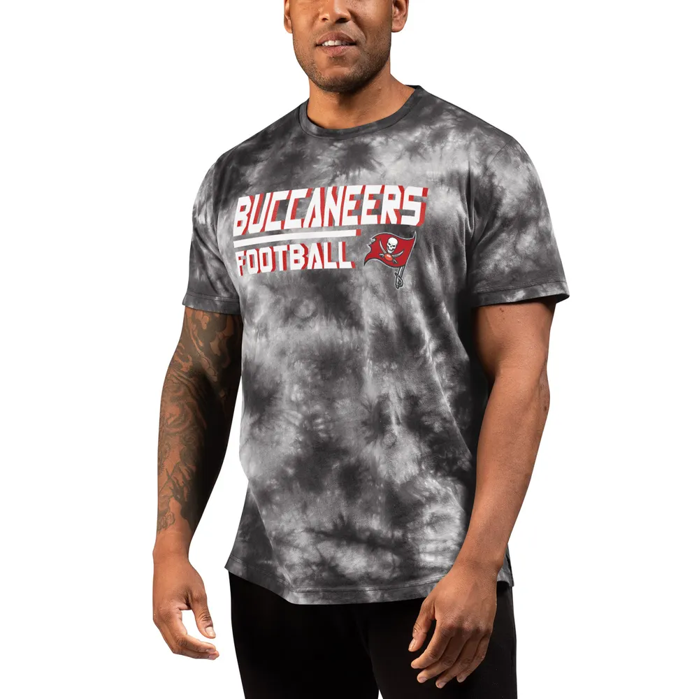 T-shirt de récupération tie-dye MSX by Michael Strahan gris des Buccaneers Tampa Bay pour homme