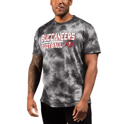 Men's MSX by Michael Strahan Gray Tampa Bay Buccaneers Tie-Dye Recovery T-Shirt