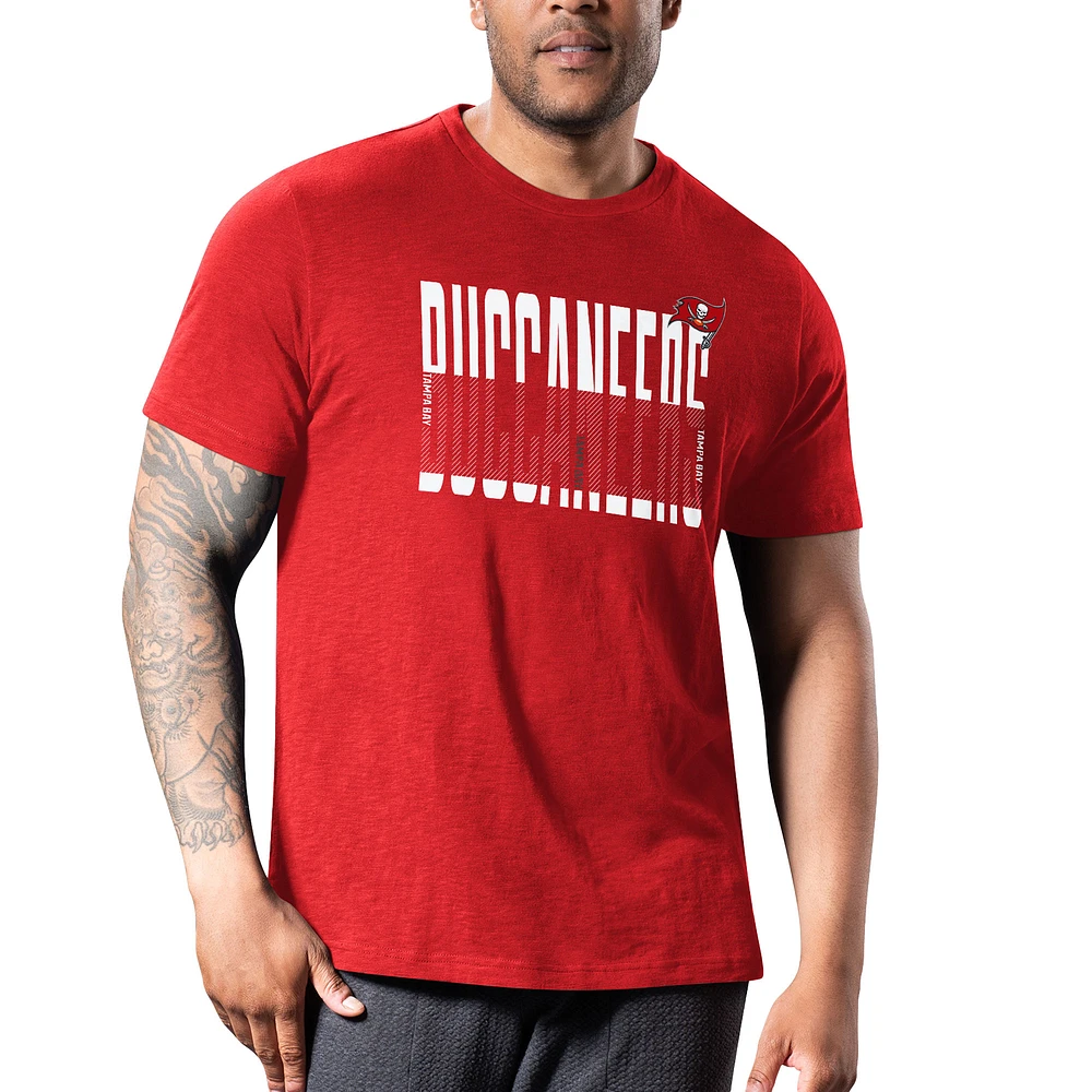 T-shirt de travail d'équipe rouge MSX by Michael Strahan pour hommes des Buccaneers Tampa Bay