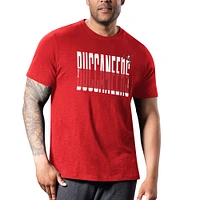 T-shirt de travail d'équipe rouge MSX by Michael Strahan pour hommes des Buccaneers Tampa Bay