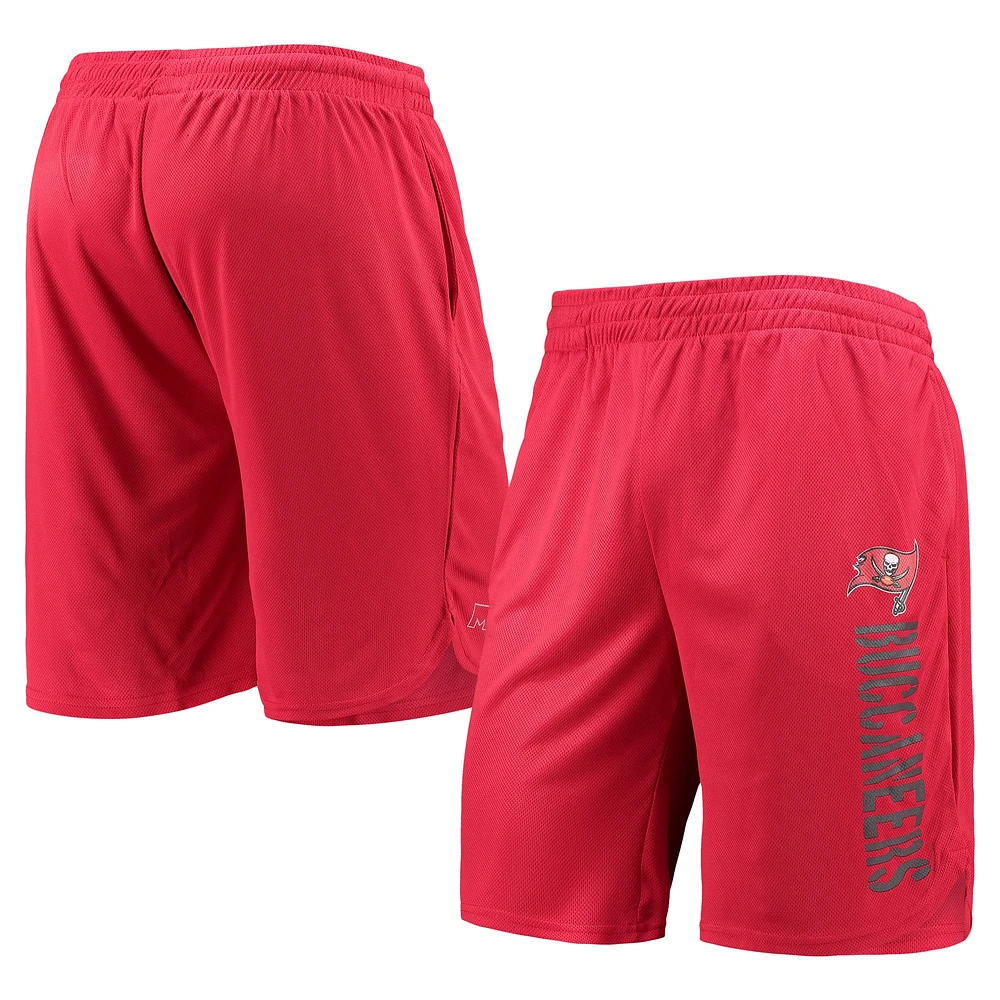 Men's MSX by Michael Strahan Red Tampa Bay Buccaneers Training Shorts