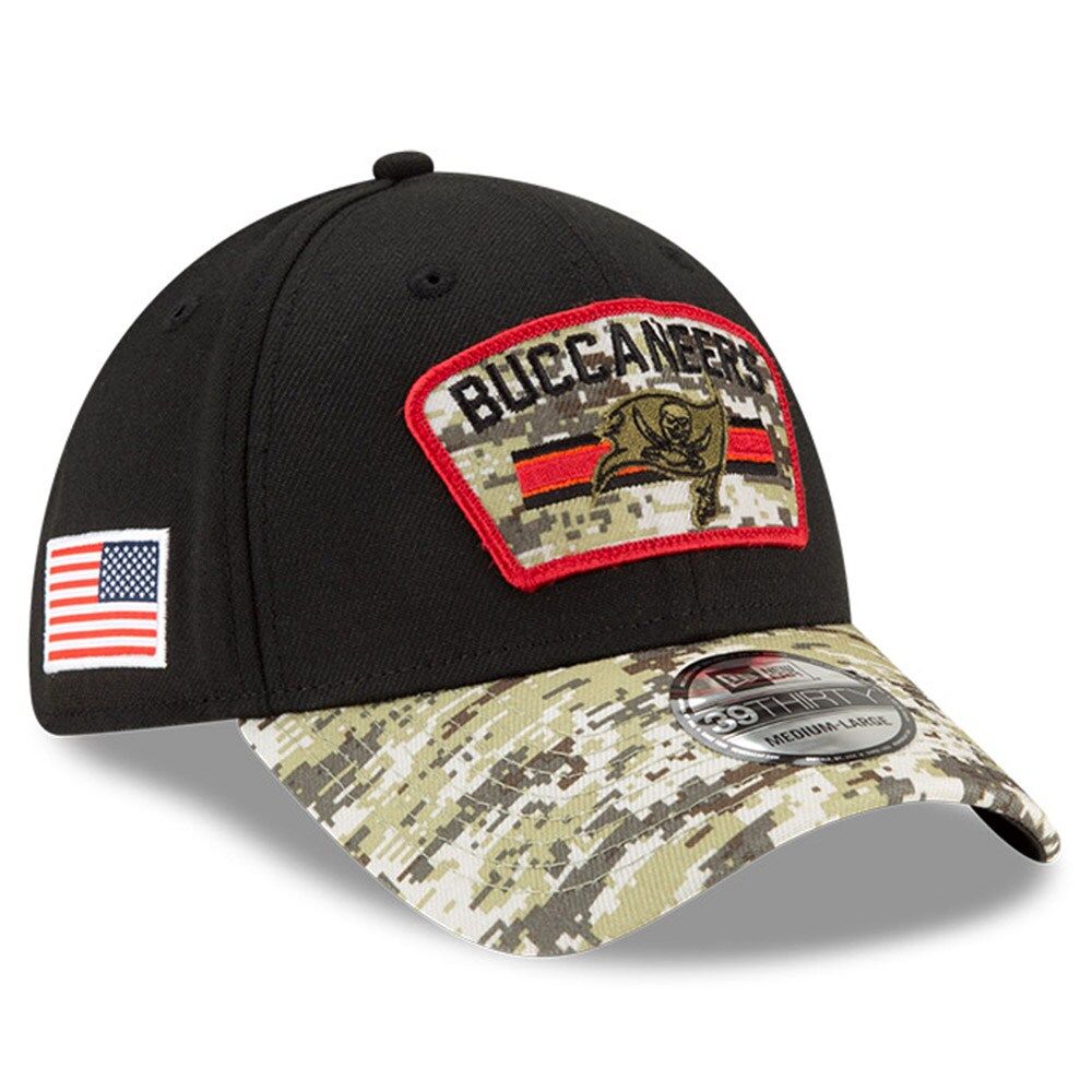 Men's New Era Black/Camo Tampa Bay Buccaneers 2021 Salute To Service