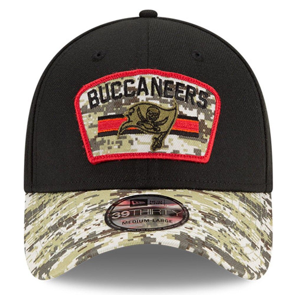 Men's New Era Black/Camo Tampa Bay Buccaneers 2021 Salute To Service