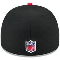 Casquette ajustée New Era 59FIFTY noire/rouge pour homme, Tampa Bay Buccaneers, draft NFL 2025, On Stage