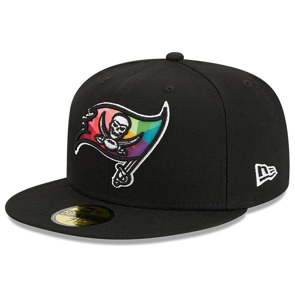 Casquette ajustée 59FIFTY NFL Crucial Catch 2023 Tampa Bay Buccaneers New Era noire pour homme