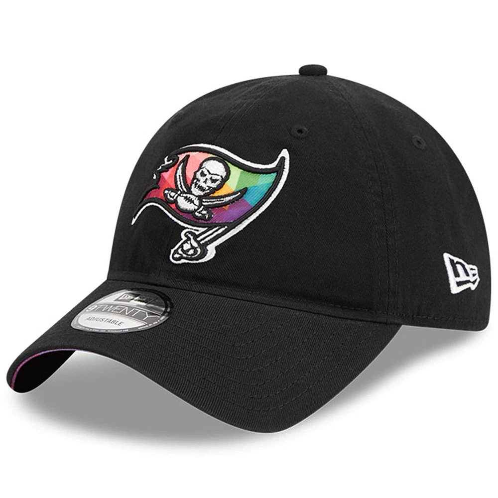 Casquette réglable New Era noire Tampa Bay Buccaneers 2023 NFL Crucial Catch 9TWENTY pour hommes