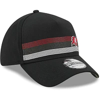 Casquette flexible 39THIRTY noire à rayures impeccables des Buccaneers de Tampa Bay New Era pour hommes