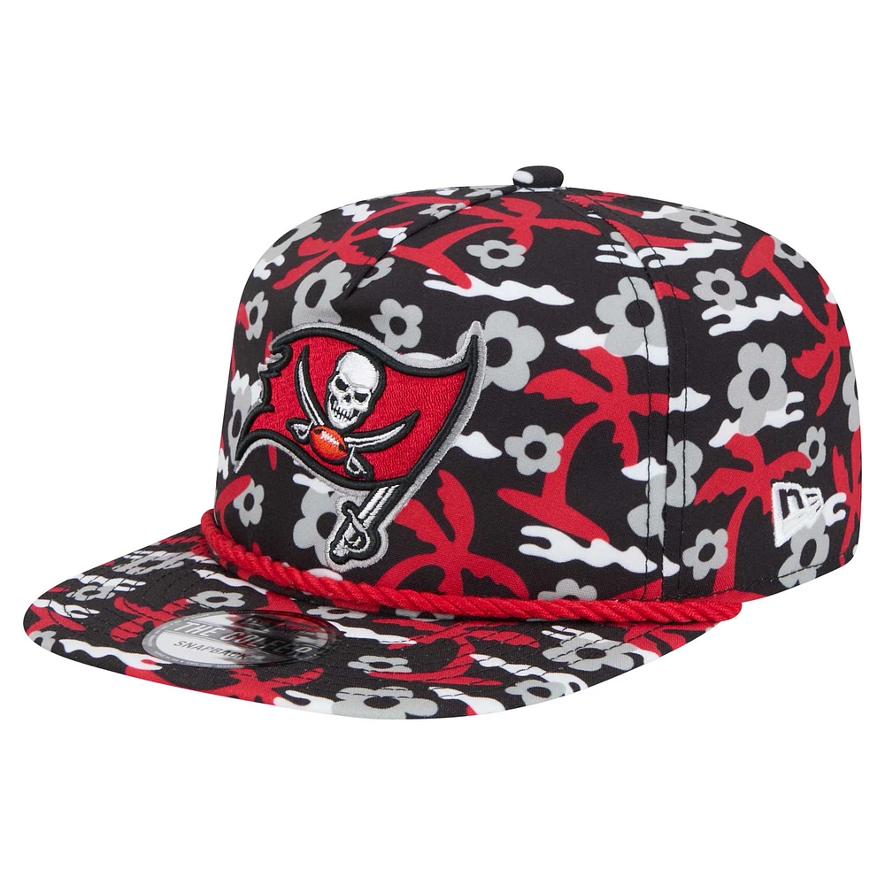 Men's New Era Black Tampa Bay Buccaneers Wakey Wakey Golfer Snapback Hat