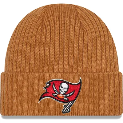 Lids Tampa Bay Buccaneers New Era Youth Historic Repeat Cuffed Knit Hat  with Pom - Orange