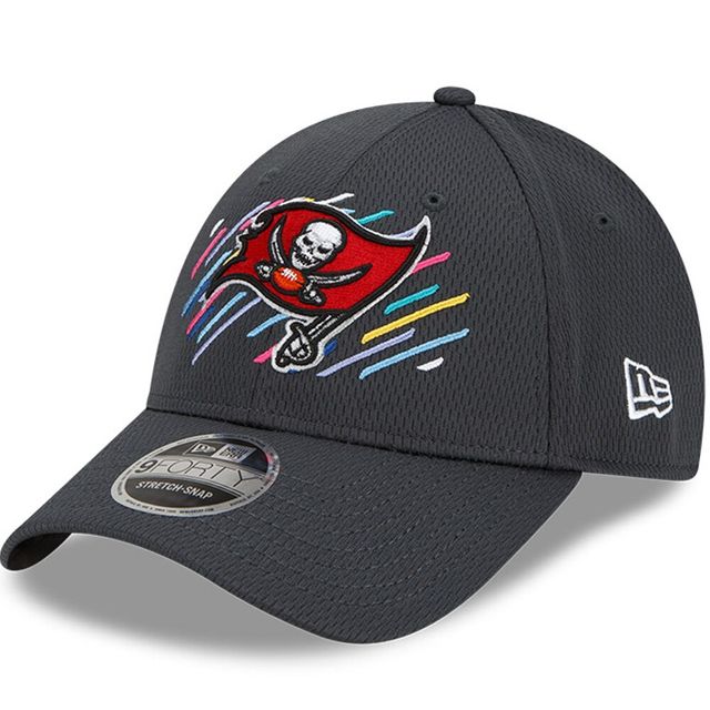 Casquette ajustable 9FORTY pour homme New Era Charcoal Tampa Bay Buccaneers 2021 NFL Crucial Catch