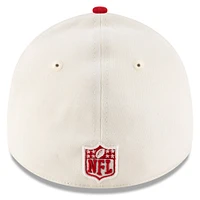 Casquette New Era 39THIRTY Flex crème/rouge pour homme des Tampa Bay Buccaneers, draft NFL 2025