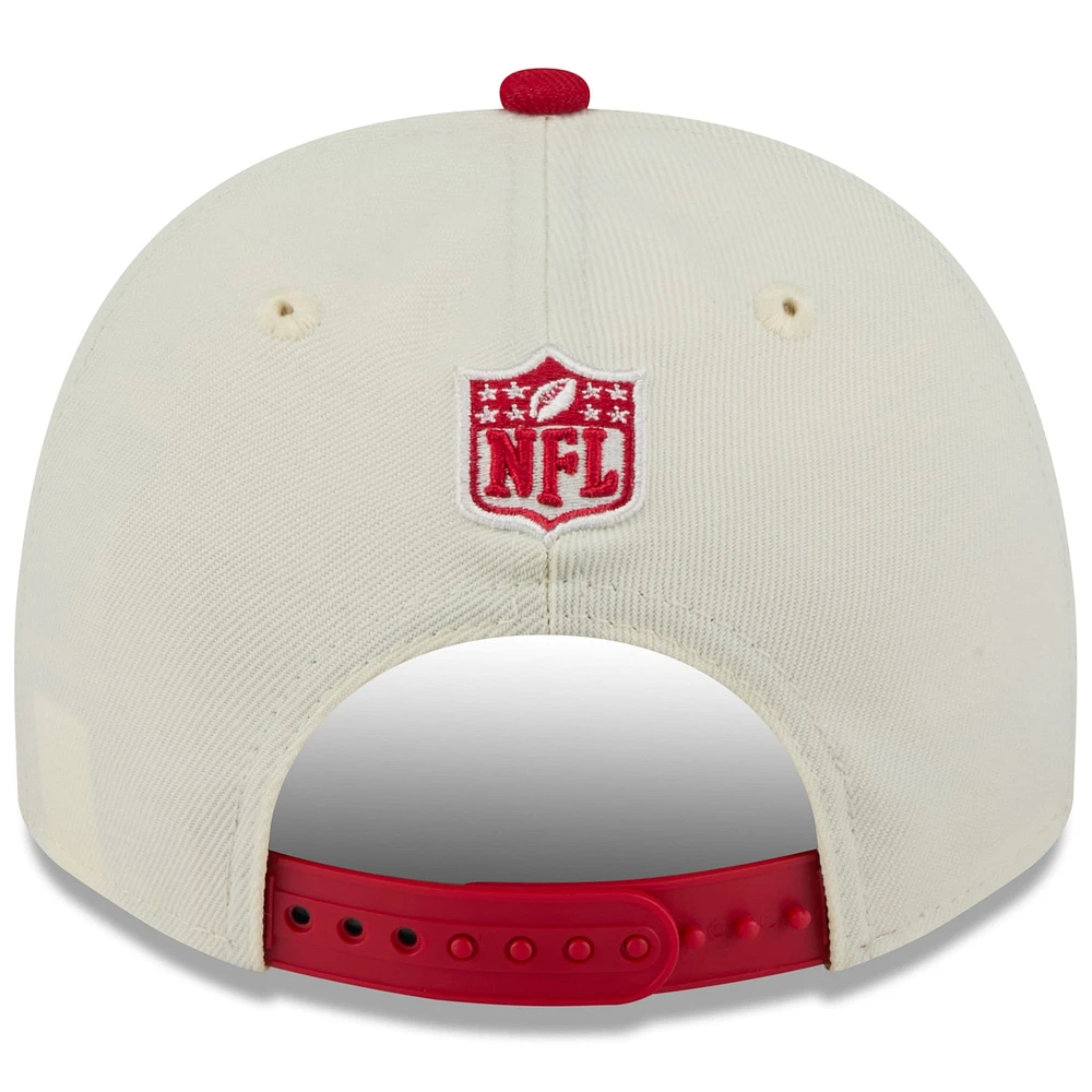 Men's New Era  Cream/Red Tampa Bay Buccaneers 2025 NFL Draft A-Frame 9FIFTY Snapback Hat