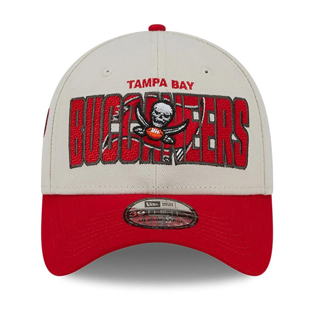Men's New Era  Cream Tampa Bay Buccaneers 2023 NFL Draft 39THIRTY Flex Hat