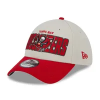 Casquette flex New Era Tampa Bay Buccaneers 2023 NFL Draft 39THIRTY crème pour homme