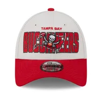 Men's New Era  Cream Tampa Bay Buccaneers 2023 NFL Draft 9FORTY Adjustable Snapback Hat