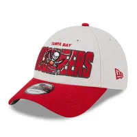 Men's New Era  Cream Tampa Bay Buccaneers 2023 NFL Draft 9FORTY Adjustable Snapback Hat