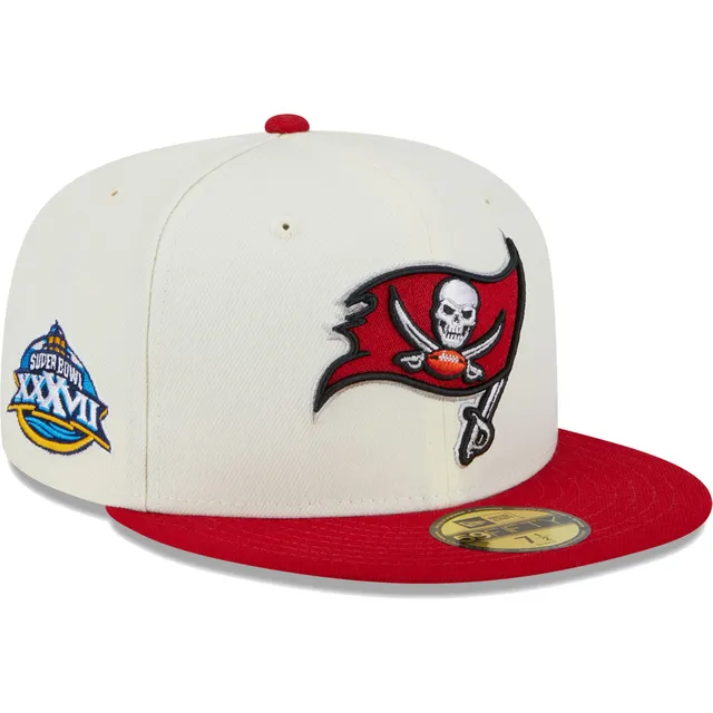 Men's New Era Cream/Orange Tampa Bay Buccaneers 2023 Sideline Historic 59FIFTY Fitted Hat