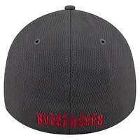 Men's New Era Graphite Tampa Bay Buccaneers  Main 39THIRTY Flex Hat
