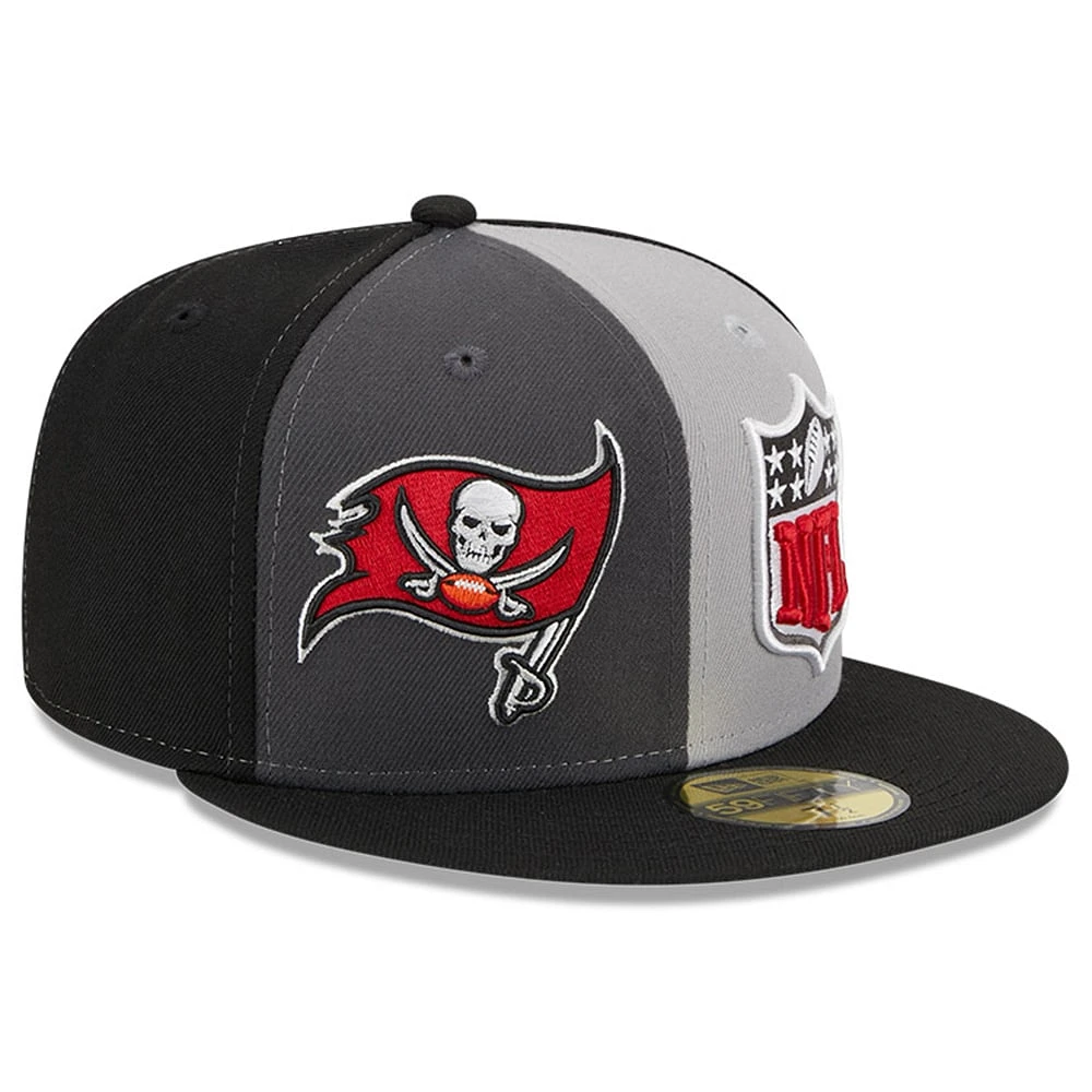 Men's New Era  Gray/Black Tampa Bay Buccaneers 2023 Sideline 59FIFTY Fitted Hat