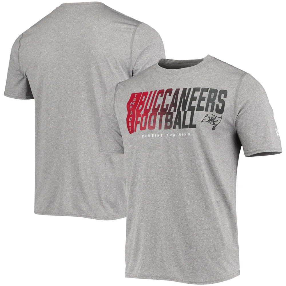 New Era Men's Red Tampa Bay Buccaneers Combine Authentic Sweep T-shirt