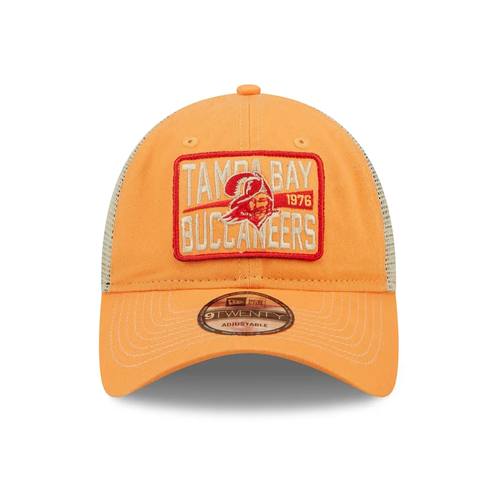 Men's Tampa Bay Buccaneers New Era Orange/Red Circle 9TWENTY Trucker  Snapback Hat