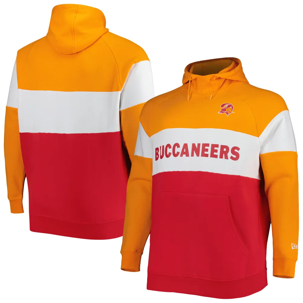 New Era Orange Tampa Bay Buccaneers Throwback Raglan Long Sleeve T-Shirt