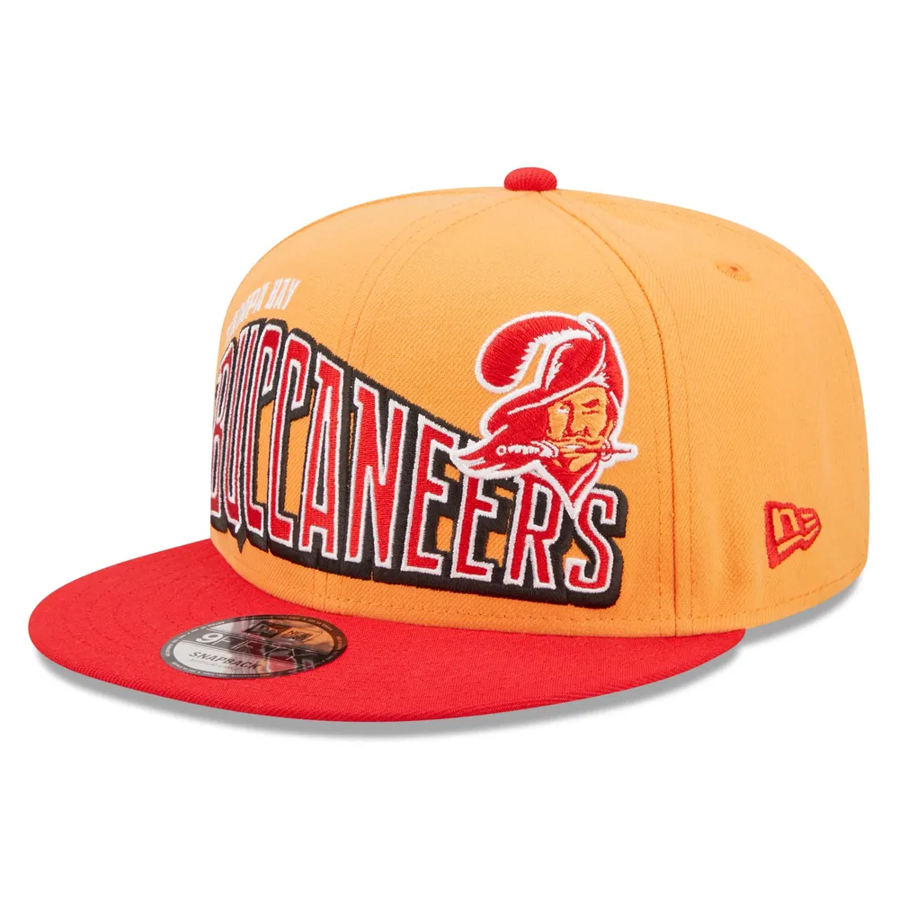 Lids Tampa Bay Buccaneers New Era Wordmark Flow 9FIFTY Snapback Hat - Orange/Red
