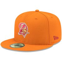 Men's New Era Orange Tampa Bay Buccaneers Omaha Throwback 59FIFTY Fitted Hat