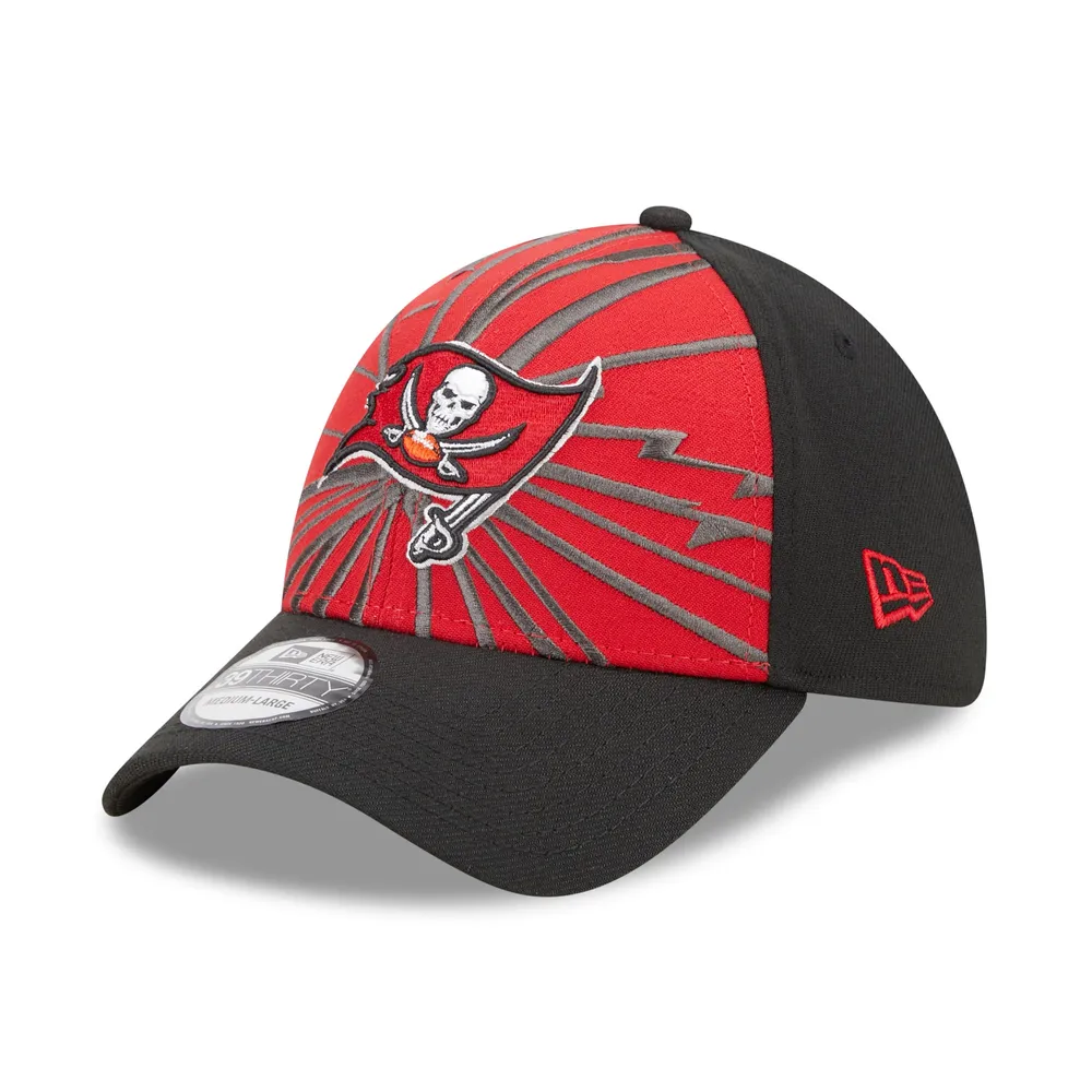 Casquette Flex 39THIRTY Shattered des Tampa Bay Buccaneers New Era pour homme, rouge/noir