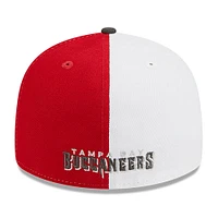 Casquette ajustée 59FIFTY Sideline Low Profile des Tampa Bay Buccaneers 2023 New Era pour homme, rouge/étain