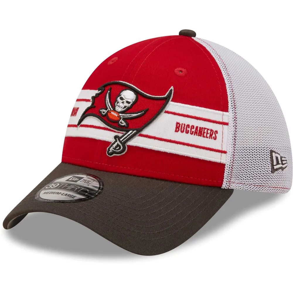 Casquette flex 39THIRTY pour homme des Buccaneers de Tampa Bay New Era rouge/étain