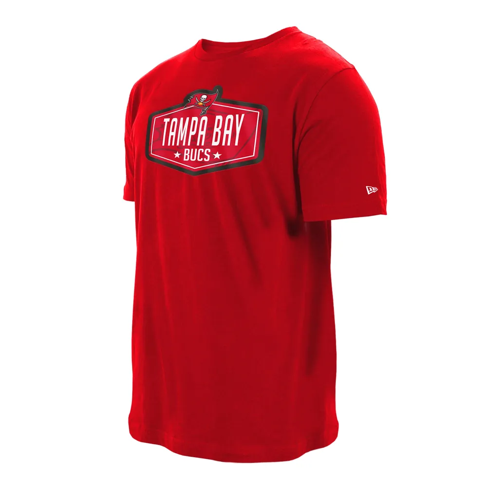 Men's New Era Red Tampa Bay Buccaneers 2021 NFL Draft Hook T-Shirt