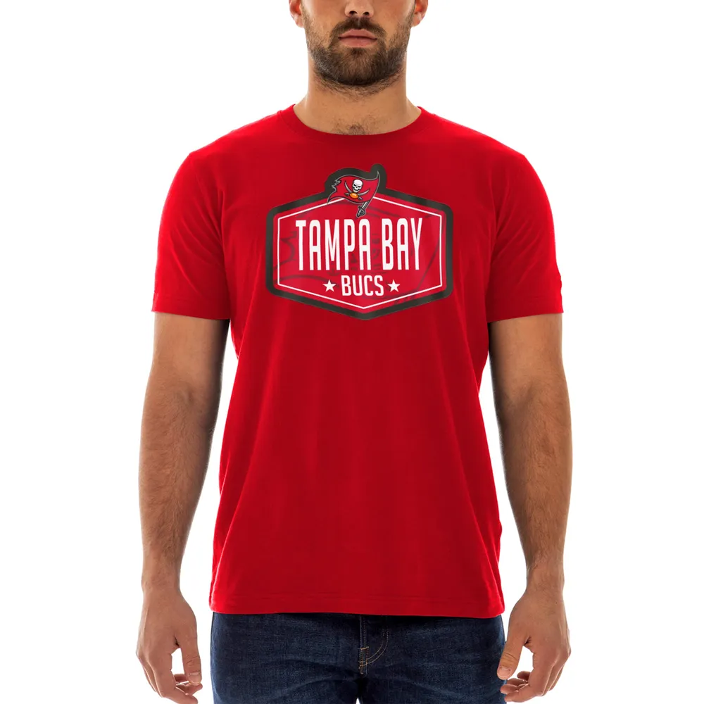 T-shirt New Era Tampa Bay Buccaneers 2021 NFL Draft Hook rouge pour homme