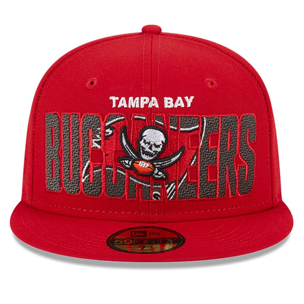 Men's New Era Red Tampa Bay Buccaneers 2023 NFL Draft 59FIFTY Fitted Hat