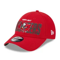 Casquette réglable New Era Tampa Bay Buccaneers 2023 NFL Draft 9FORTY rouge pour homme