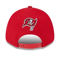 Men's New Era Red Tampa Bay Buccaneers 2023 NFL Draft 9FORTY Adjustable Hat