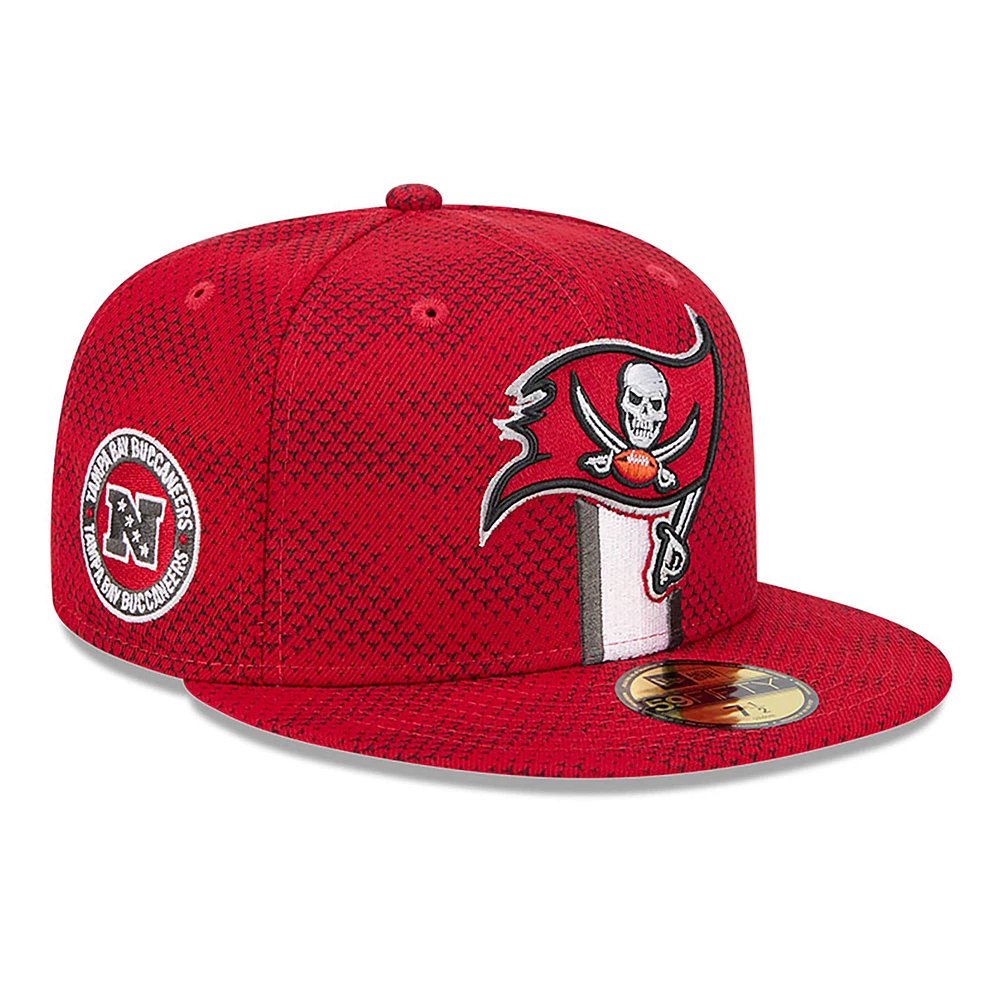 Men's New Era  Red Tampa Bay Buccaneers 2024 Sideline 59FIFTY Fitted Hat