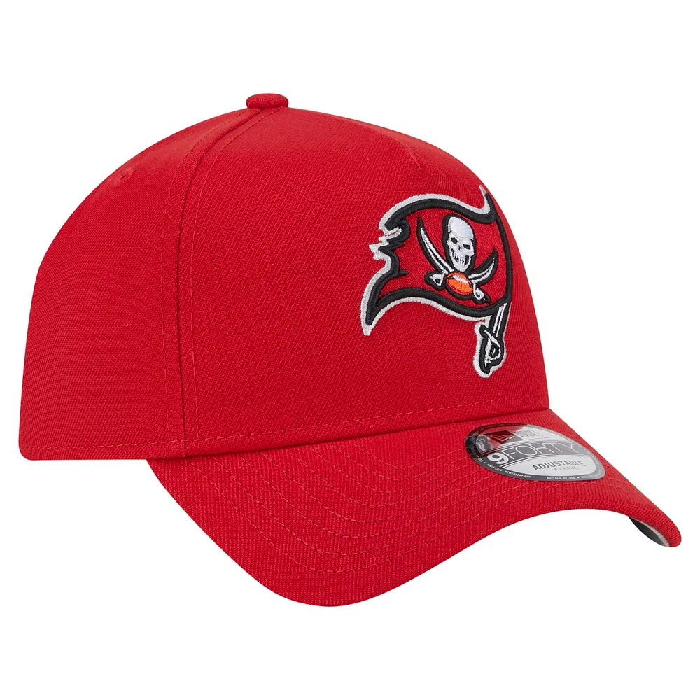 Casquette ajustable A-Frame 9FORTY rouge Tampa Bay Buccaneers de New Era pour homme