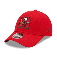 Casquette rouge New Era Tampa Bay Buccaneers pour homme avec cadre en A - 9FORTY Snapback