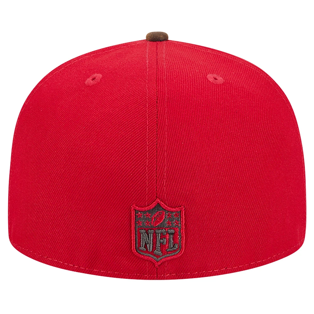 Casquette ajustée 59FIFTY bicolore à motif camouflage rouge Tampa Bay Buccaneers de New Era pour homme