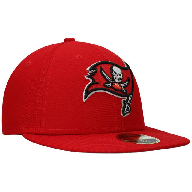 Casquette ajustée 59FIFTY Basic Low Profile des Tampa Bay Buccaneers New Era pour homme, rouge