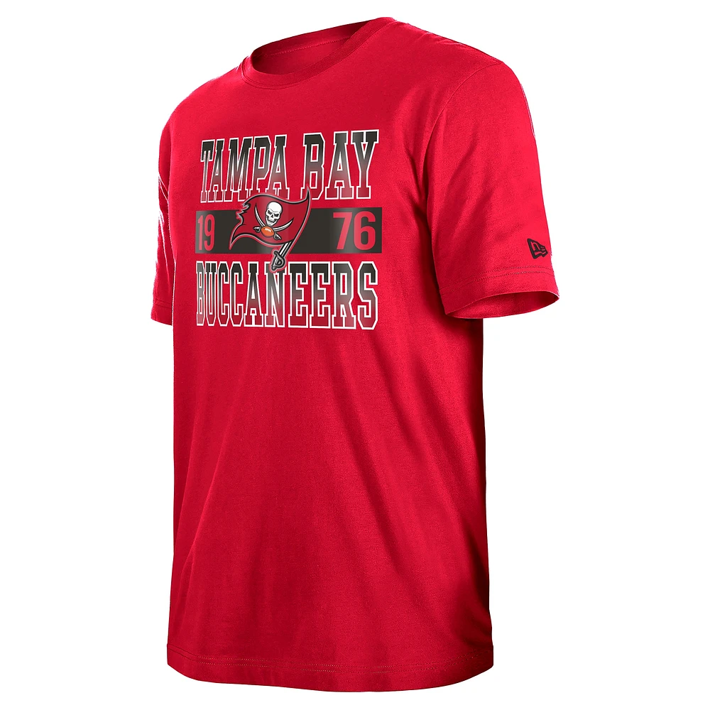 T-shirt City Team rouge Tampa Bay Buccaneers New Era pour homme