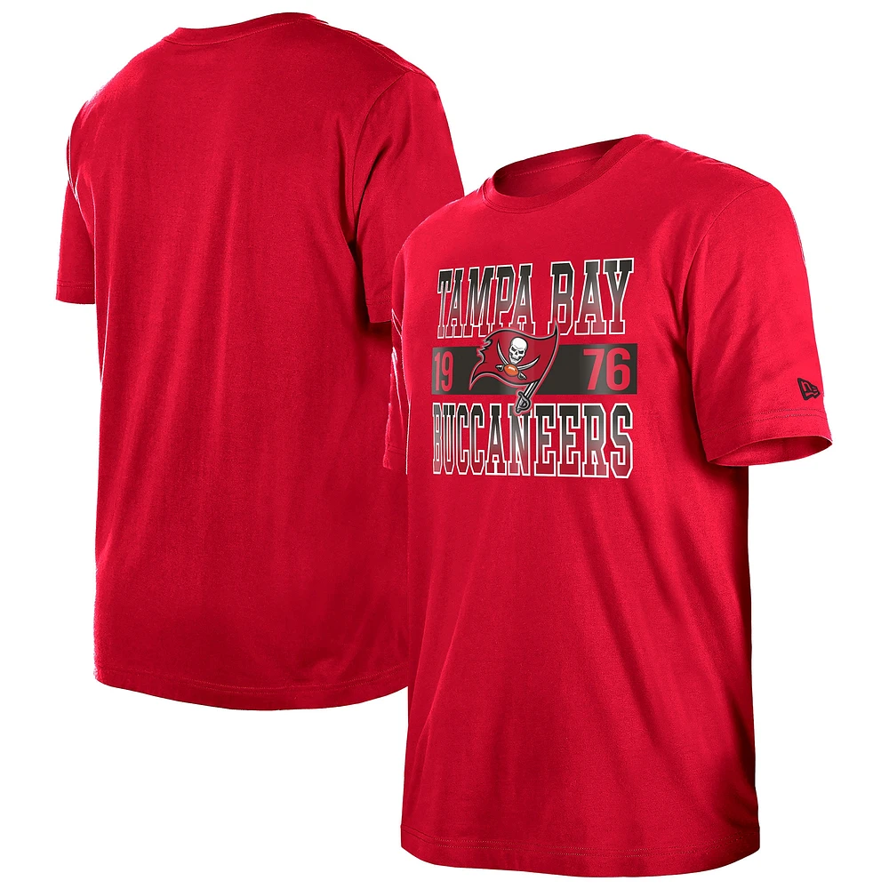 T-shirt City Team rouge Tampa Bay Buccaneers New Era pour homme