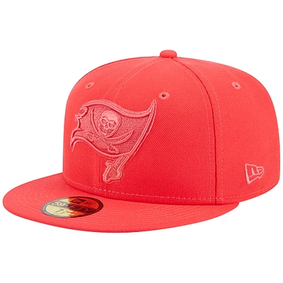 Casquette ajustée New Era Tampa Bay Buccaneers Color Pack Brights 59FIFTY rouge pour homme